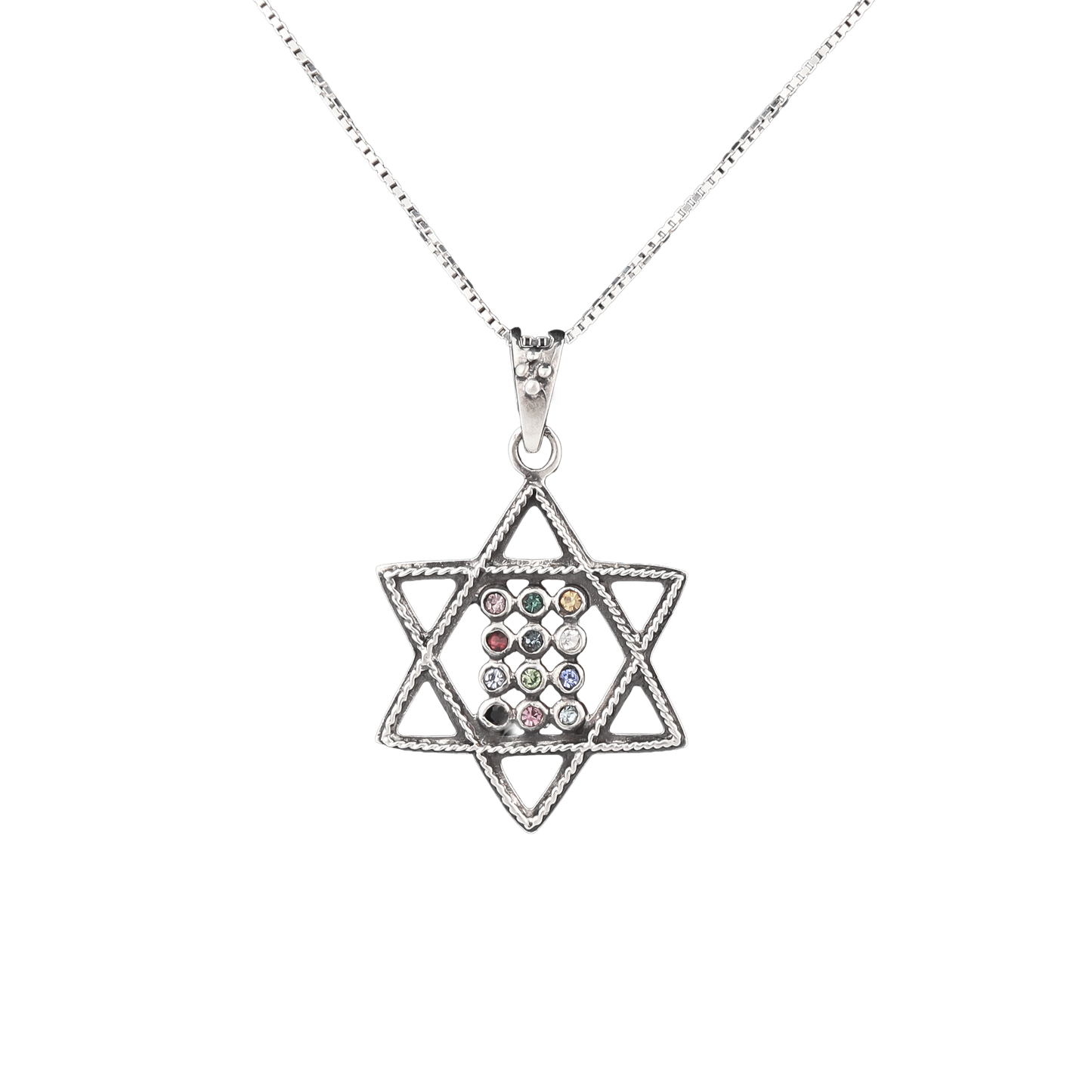Star of David with Breastplate Pendant