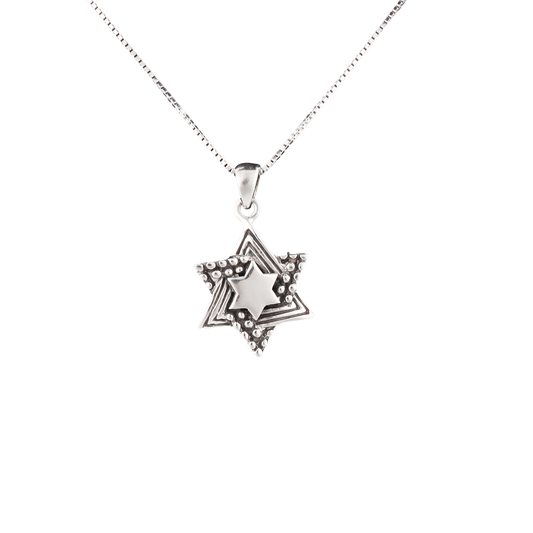 silver studded star of david