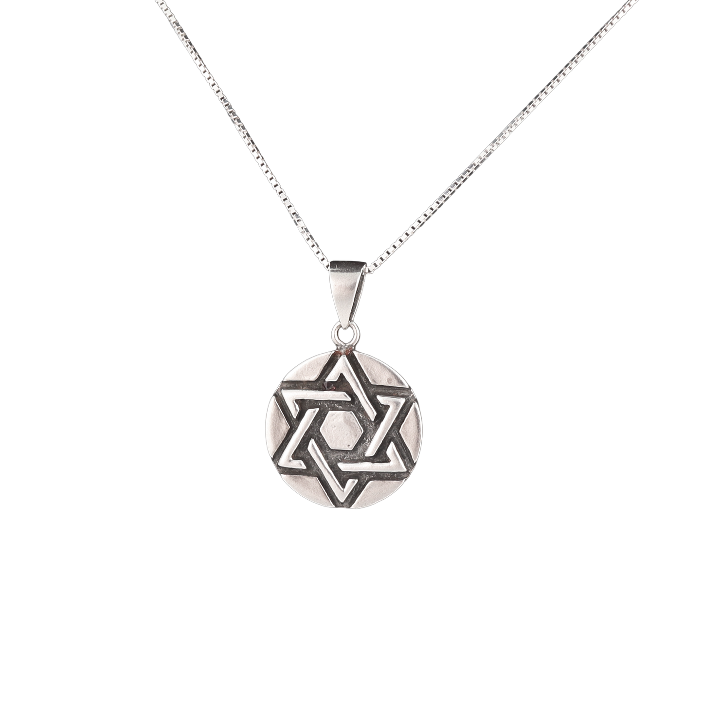 Star of David Circle Pendant