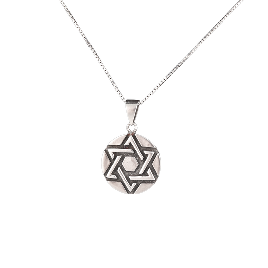 Star of David Circle Pendant