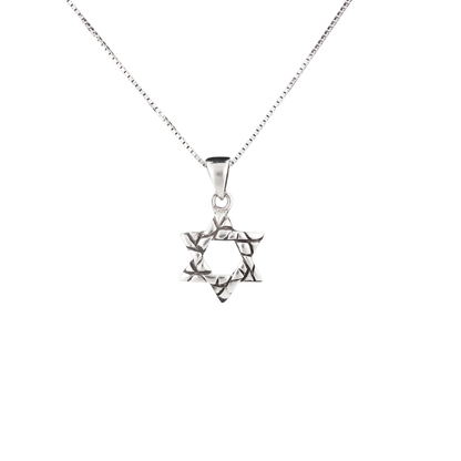 Star of David Wall Textured Necklace (Various)