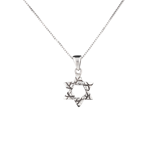Star of David Wall Textured Necklace (Various)
