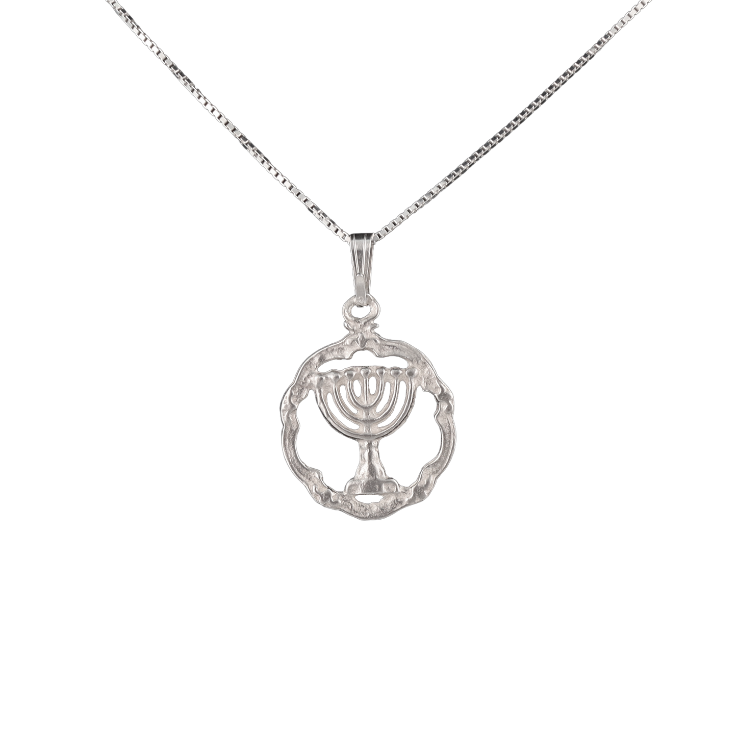 Menorah Round Pendant
