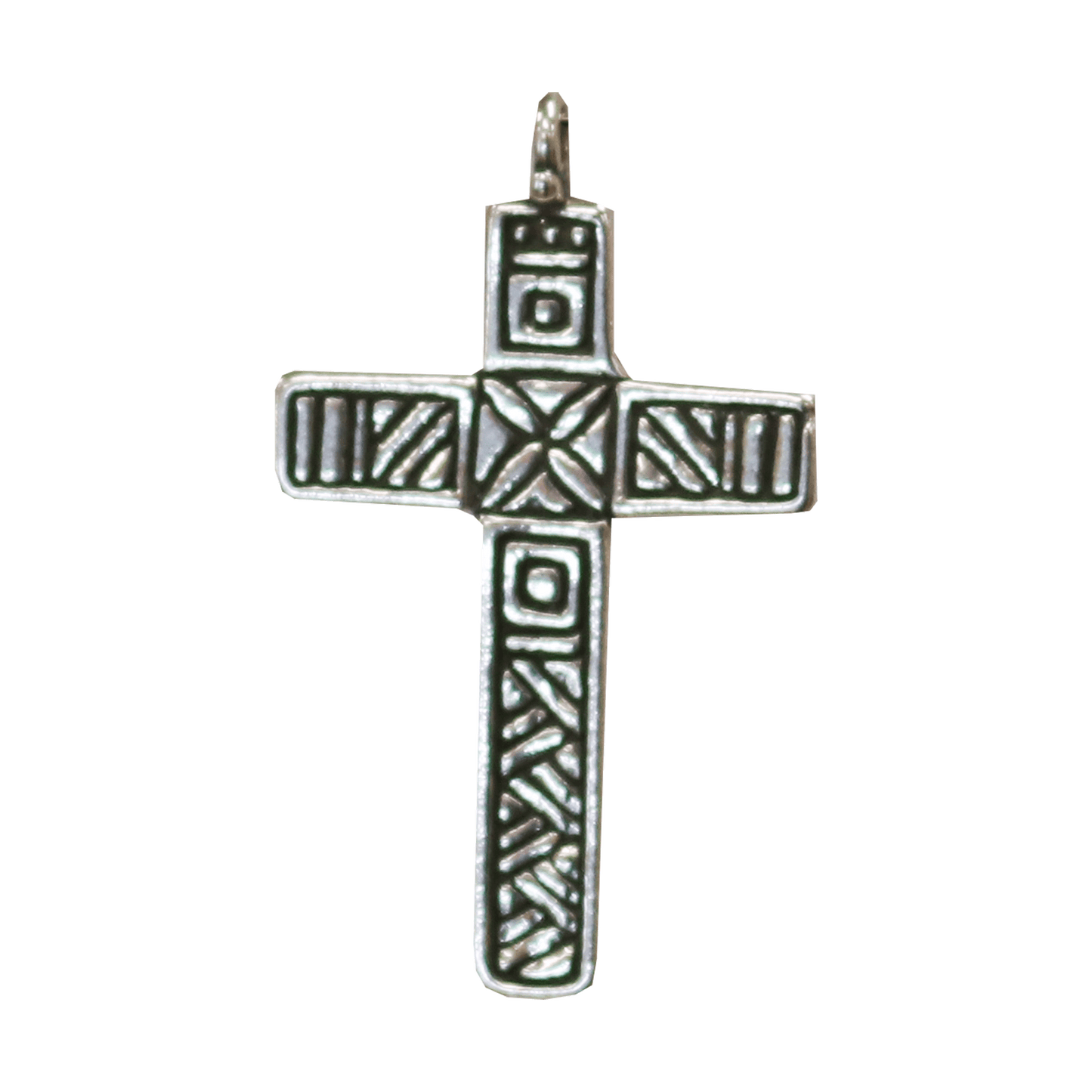 Cross - Ornate Engraved Silver Necklace