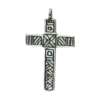 Cross - Ornate Engraved Silver Necklace