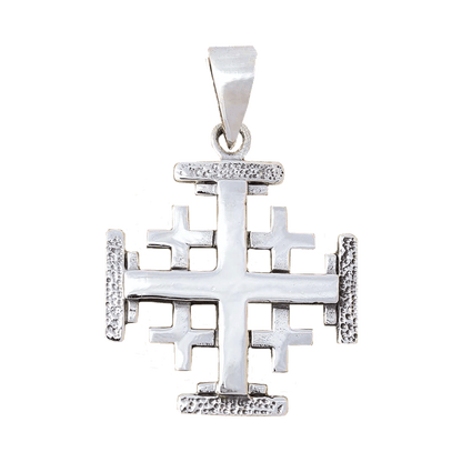 Jerusalem Cross Sterling Silver Necklace - M (Various)