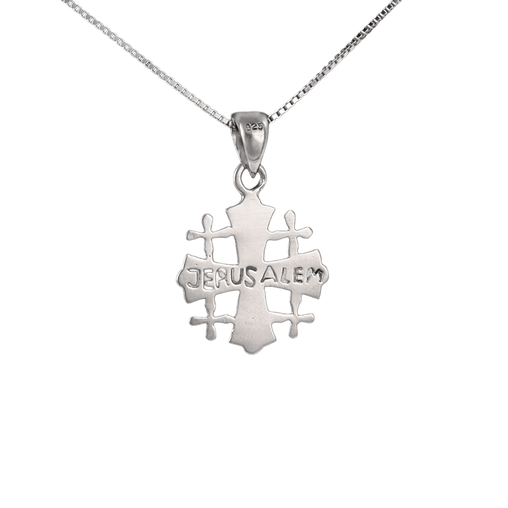 Jerusalem Cross Sterling Silver Pendant- S (Various)