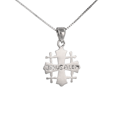 Jerusalem Cross Sterling Silver Pendant- S (Various)