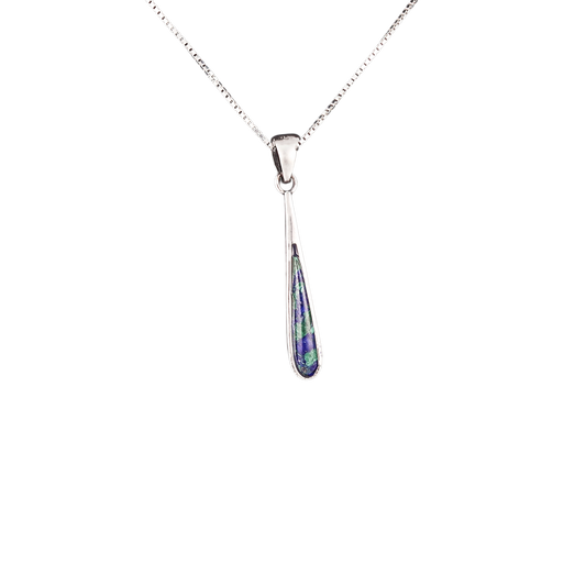Eilat Stone Thin Teardrop Pendant