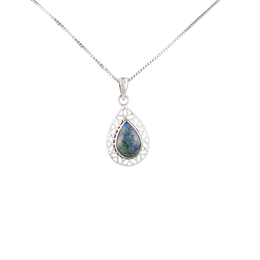 Eilat Stone Vintage Teardrop Pendant