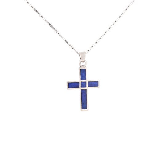 Lapis Cross Pendant
