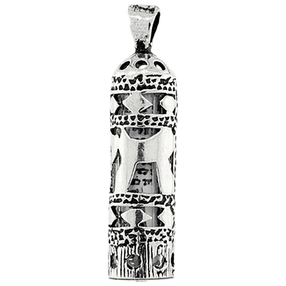 Chai (Life) Mezuzah Necklace - Sterling Silver