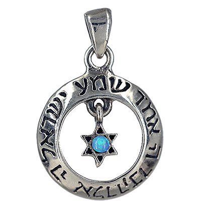 Shema & Star of David Necklace