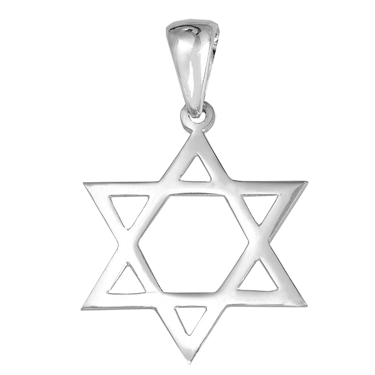 Star of David Silver Necklace - 4 Sizes