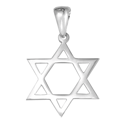 Star of David Silver Necklace - 4 Sizes