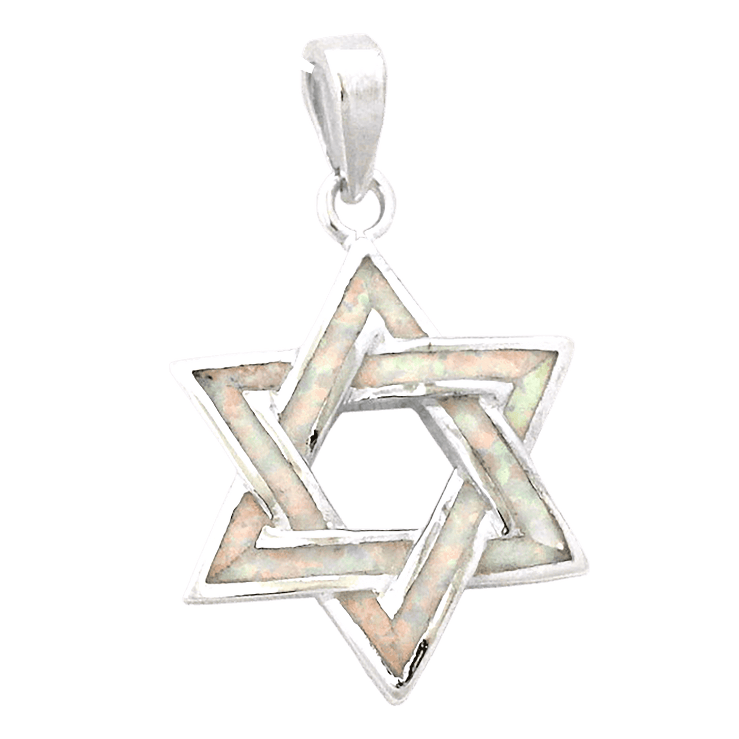 Opal Star Of David Necklace