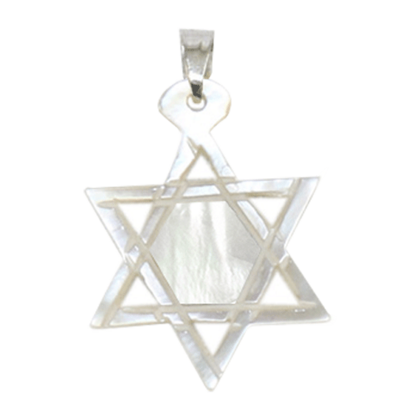 Mother of Pearl Star of David Necklace