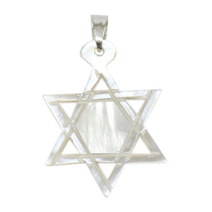 Mother of Pearl Star of David Necklace