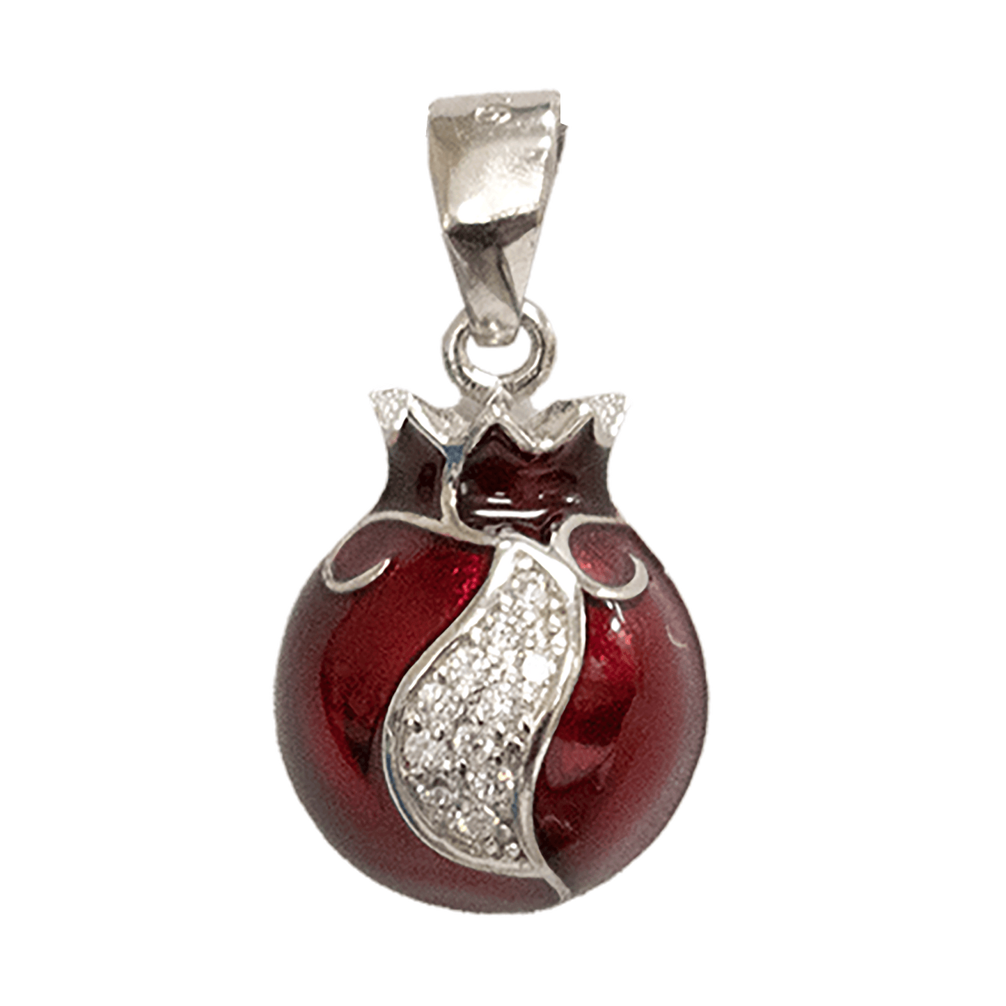 Pomegranate Enamel Necklace