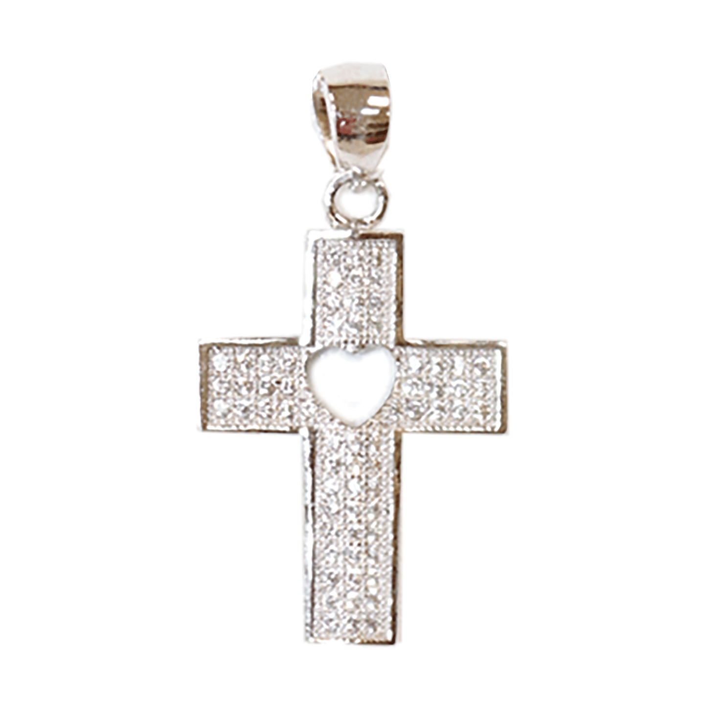 Cross with Heart Necklace