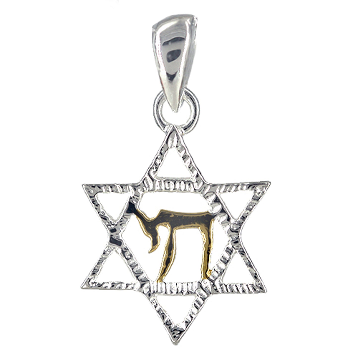 Chai Star of David Necklace