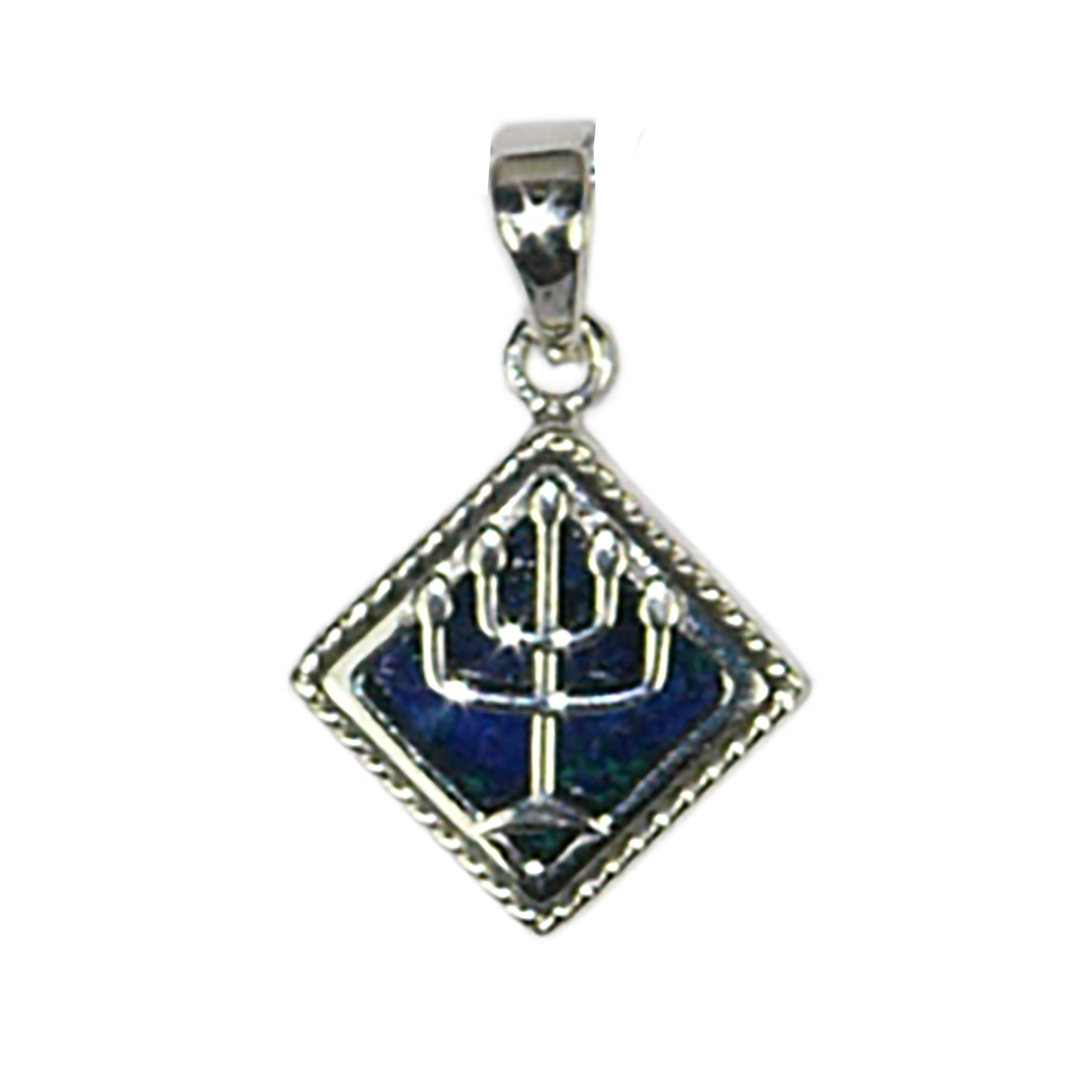 Eilat Stone Menorah Necklace