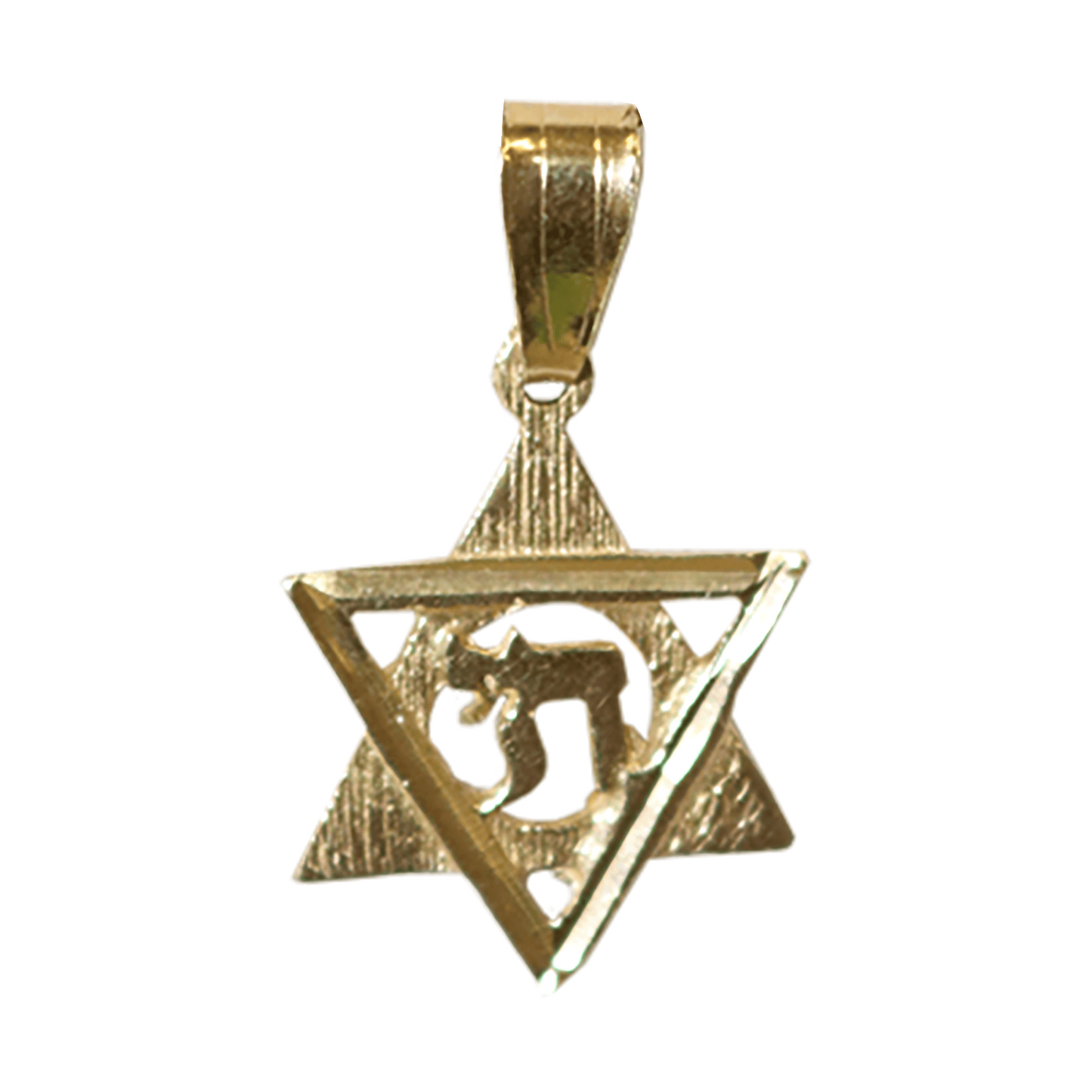 Chai Star of David Necklace - 14k Gold