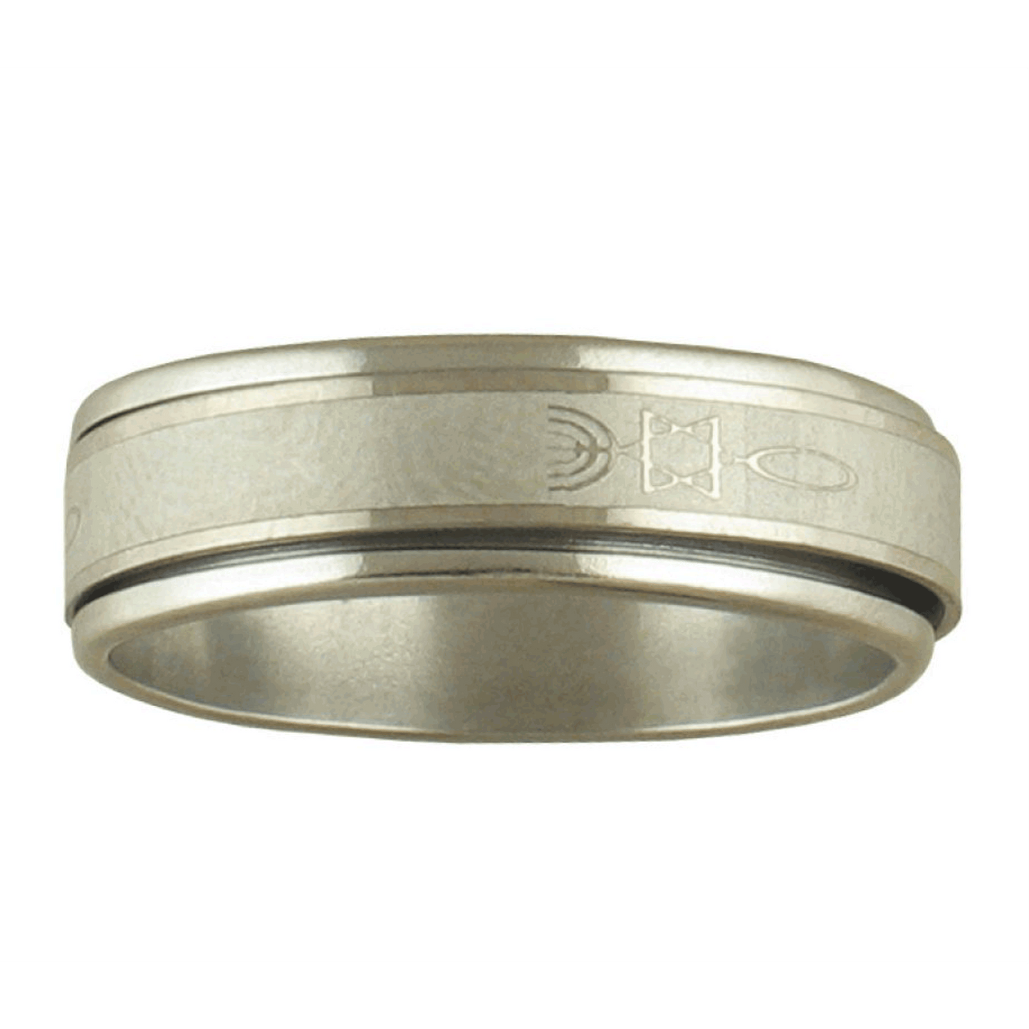 Grafted-In Stainless Steel Spinner Ring (Various Sizes)