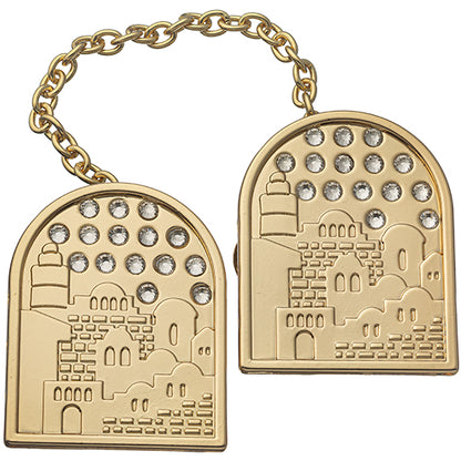 Jerusalem Design Tallit Prayer Shawl Clips