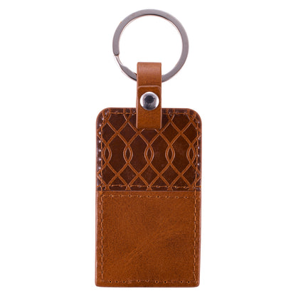 I Know the Plans Tawny Brown Faux Leather Key Ring - Jeremiah 29:11
