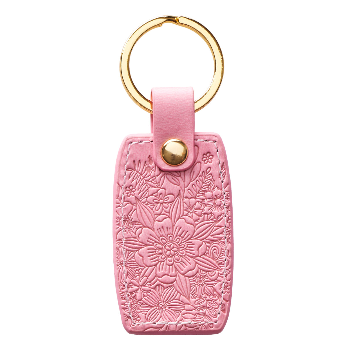 Hope and Future Pink Faux Leather Key Ring - Jeremiah 29:11