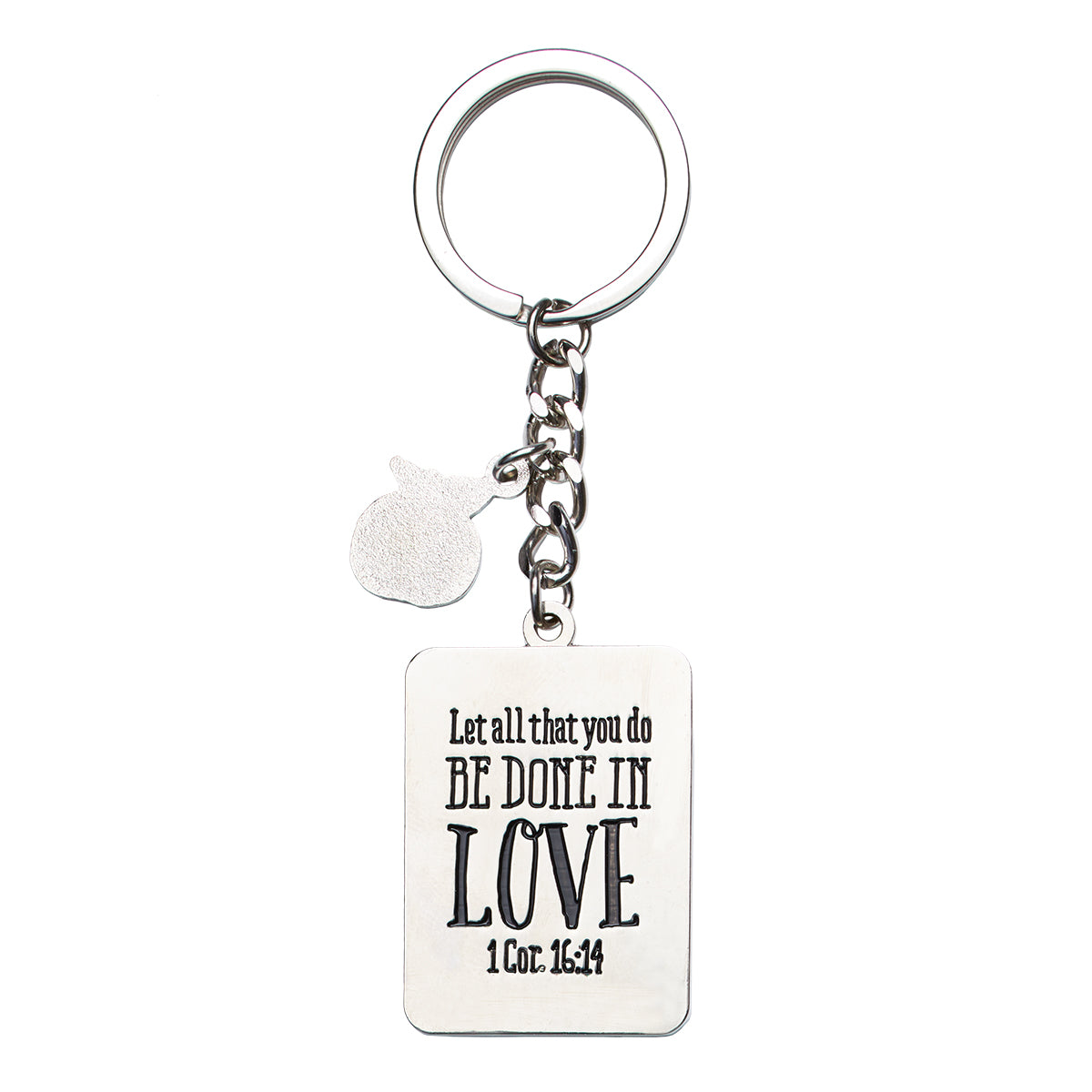 Pink Blessings for a #1 Teacher Key Ring in Gift Tin - 1 Corinthians 16:14