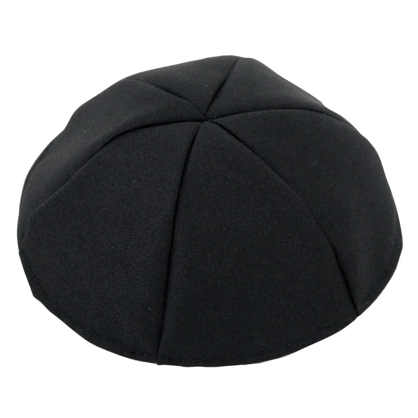 Terylene Kippah - Black (20cm)