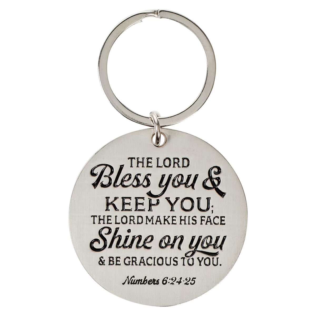 Best Mom Ever Epoxy-coated Metal Keychain - Numbers 6:24