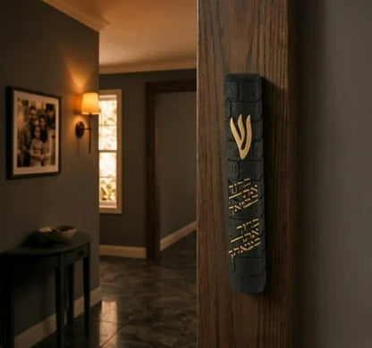Kotel Mezuzah with Hebrew Blessing