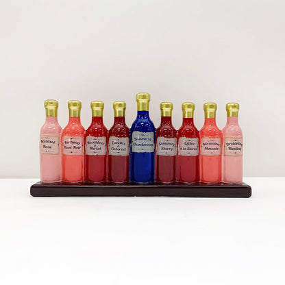 Fine Wines Handpainted Ceramic Menorah