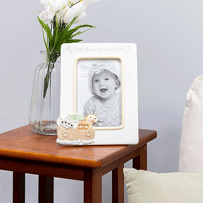 Overflowing With Love, Noah's Ark Photo Frame - Ceramic