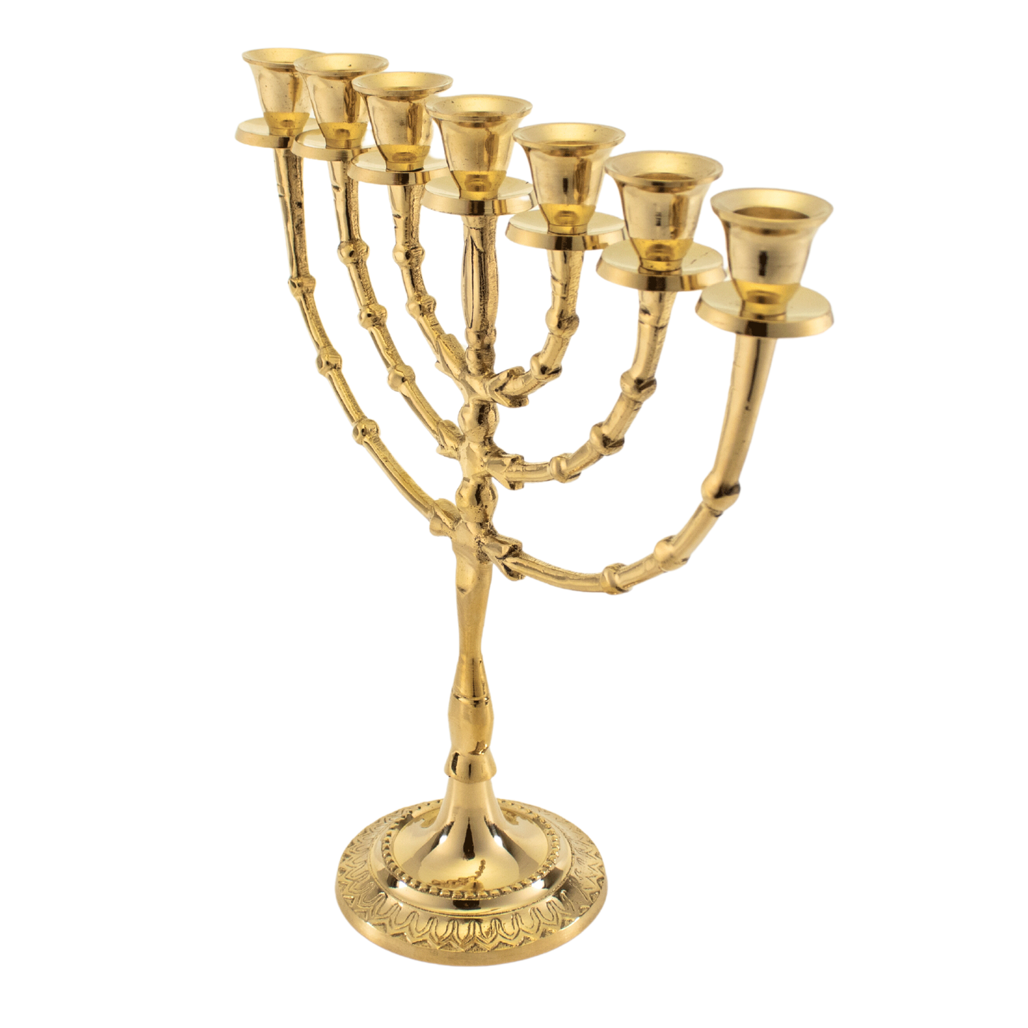 10.75" Brass Menorah