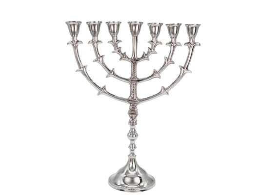 12" Solid Brass Menorah
