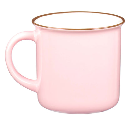 Be Still and Know Pink Camp-style Coffee Mug - Psalm 46:10