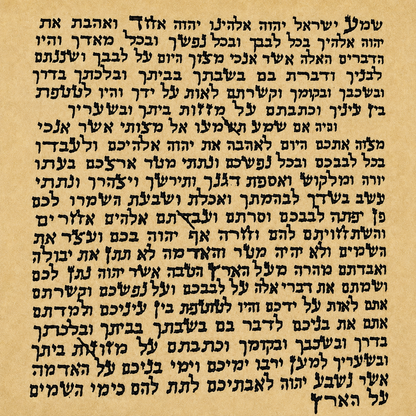Non-kosher mezuzah scroll insert