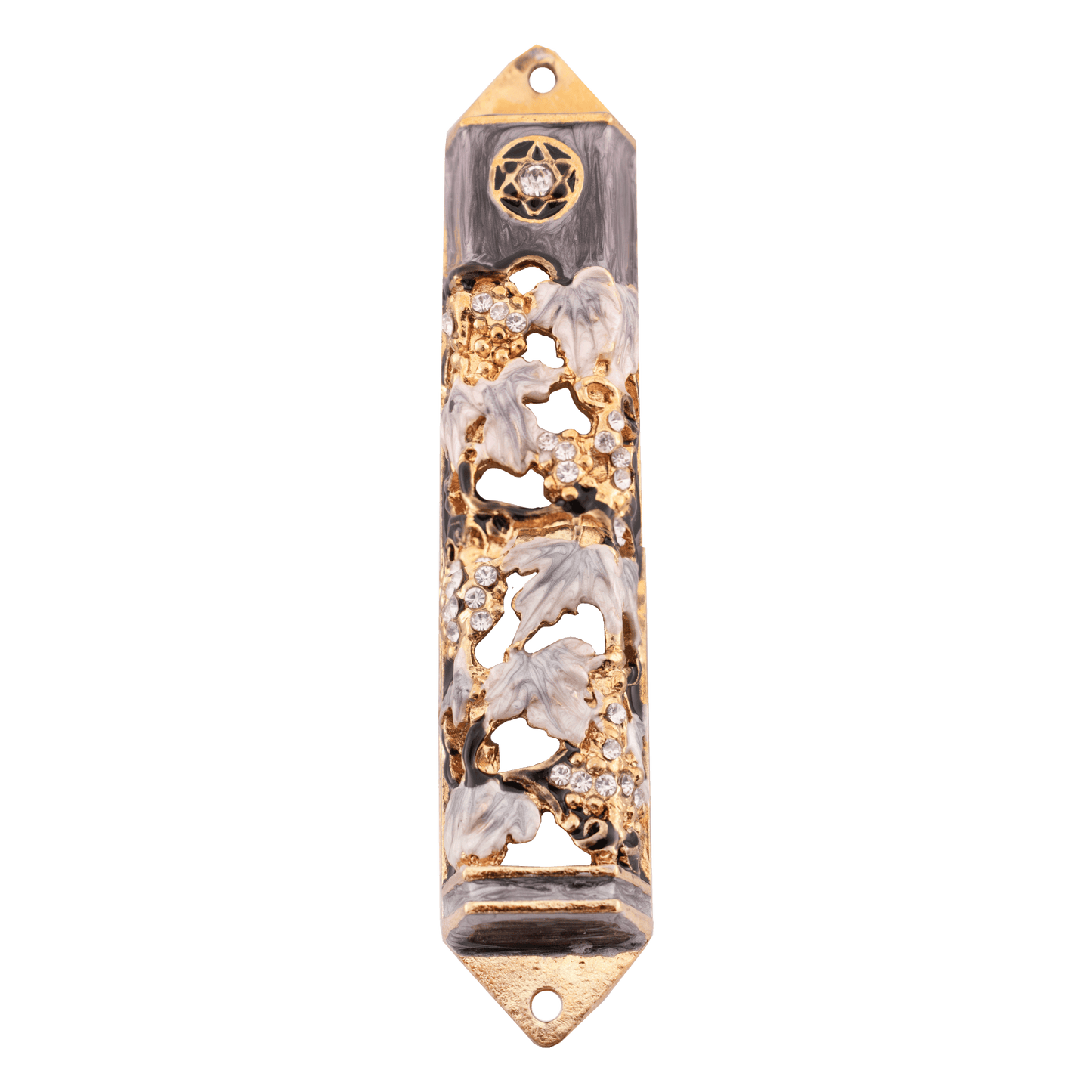 Grapevine Enameled Mezuzah - Style A