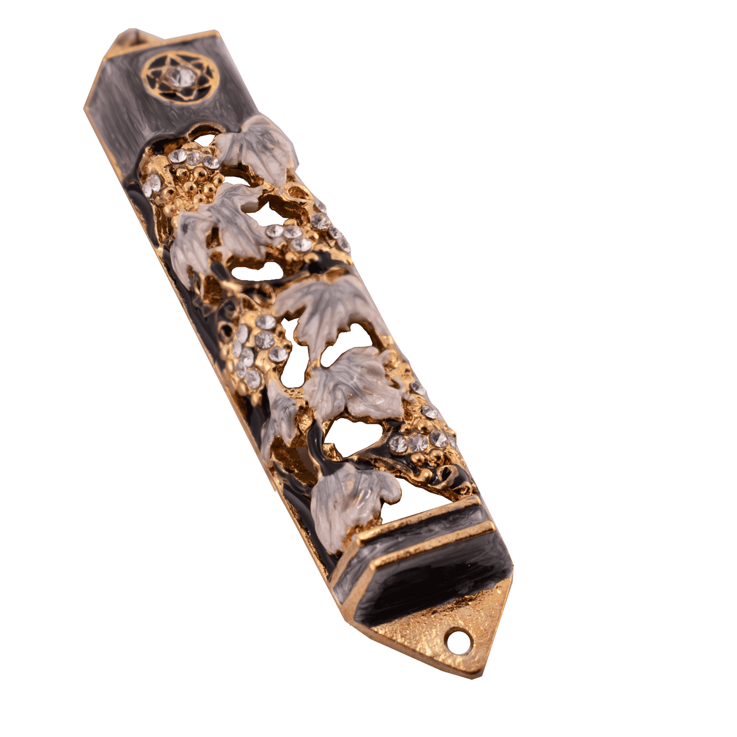 Grapevine Enameled Mezuzah - Style A