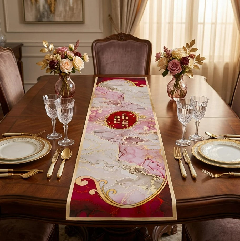 Thermal Insulation Table Runner – Marble Design