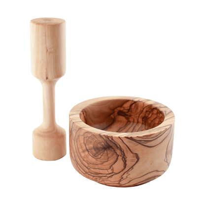 Olive Wood Mortar and Pestle