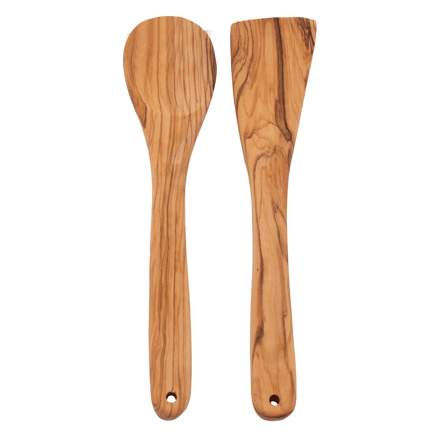 Olive Wood Serveware Set - Spoon & Spatula