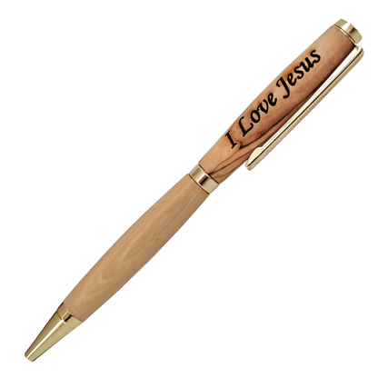 Olive Wood Jesus Pen