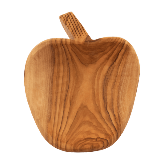 Olive Wood Apple Dish