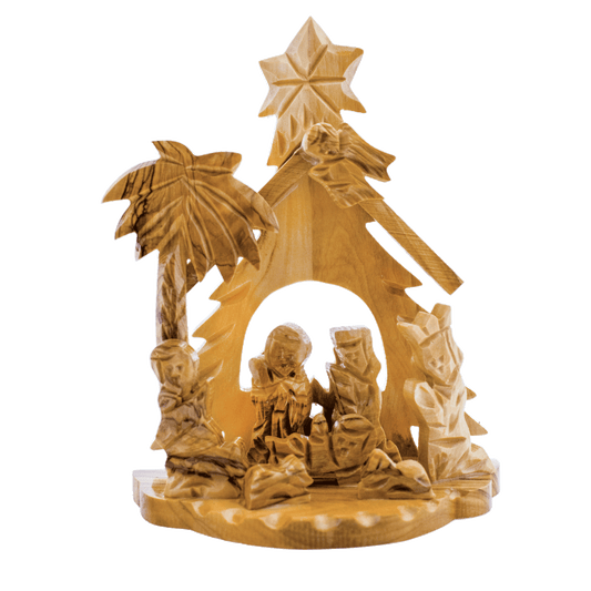 Olive Wood Nativity Scene