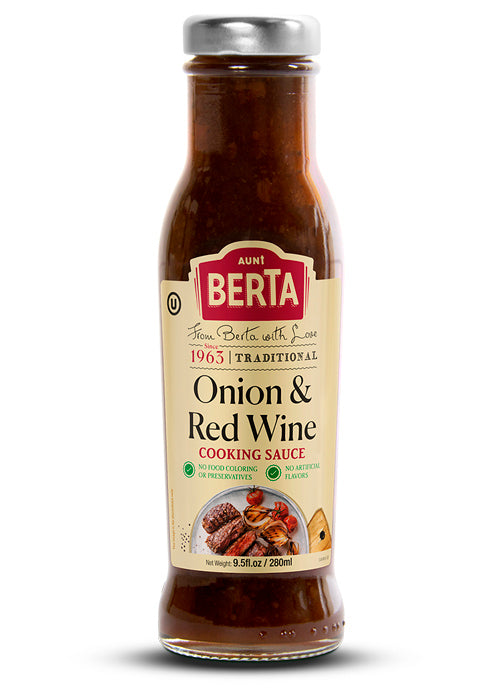 Aunt Berta's Onion & Red Wine Cooking Sauce